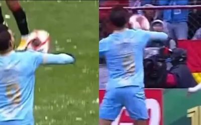 MANO DELIBERADA DE CAUTERUCCIO ANULA EL GOL DE BOLÍVAR
