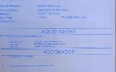 PRESENTAN ACCIÓN POPULAR PARA ANULAR DECRETO 5503