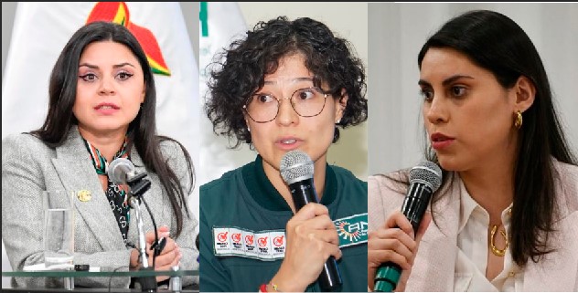 TRES MUJERES FUERA DEL PODER EN PLENA GESTIÓN DE PAZ