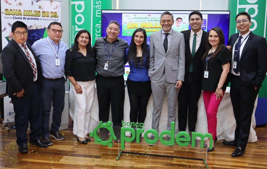 BANCO PRODEM ENTREGÓ UN MILLÓN DE BOLIVIANOS ENTRE SUS AHORRISTAS, “CUANDO LLUEVE EN PRODEM, GANAN TODOS”