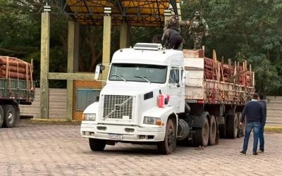 RETIENEN CAMIONES CON MADERA EN PUERTO QUIJARRO