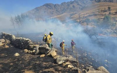 GOBIERNO DECLARA CONTROLADO EL INCENDIO EN TARIJA, PERO NUEVOS FOCOS MANTIENEN LA EMERGENCIA