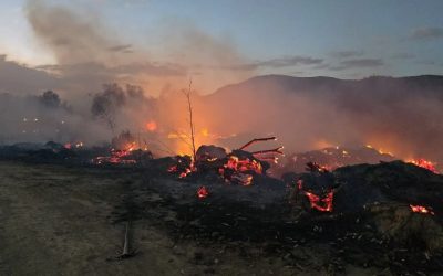 VIENTO DESATA INCENDIOS Y PONE EN JAQUE A TARIJA