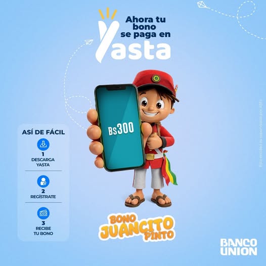 BANCO UNIÓN LLEVARÁ EL JUANCITO PINTO DIRECTAMENTE AL CELULAR