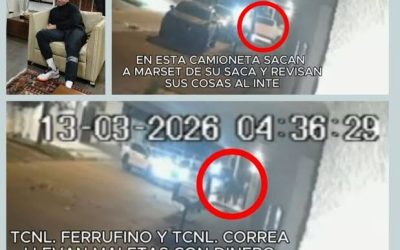 VIDEO DE SEGURIDAD APUNTA A EXJEFES POLICIALES Y SALPICA A DOS MINISTROS